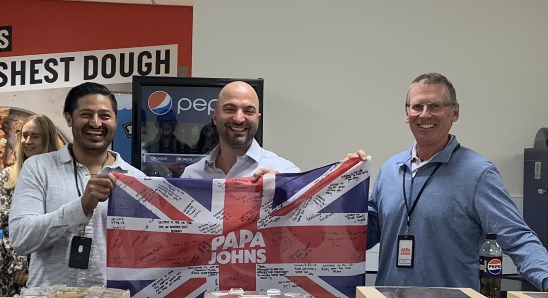 Todd Penegor visits Papa Johns Milton Keynes Restaurant Support Center