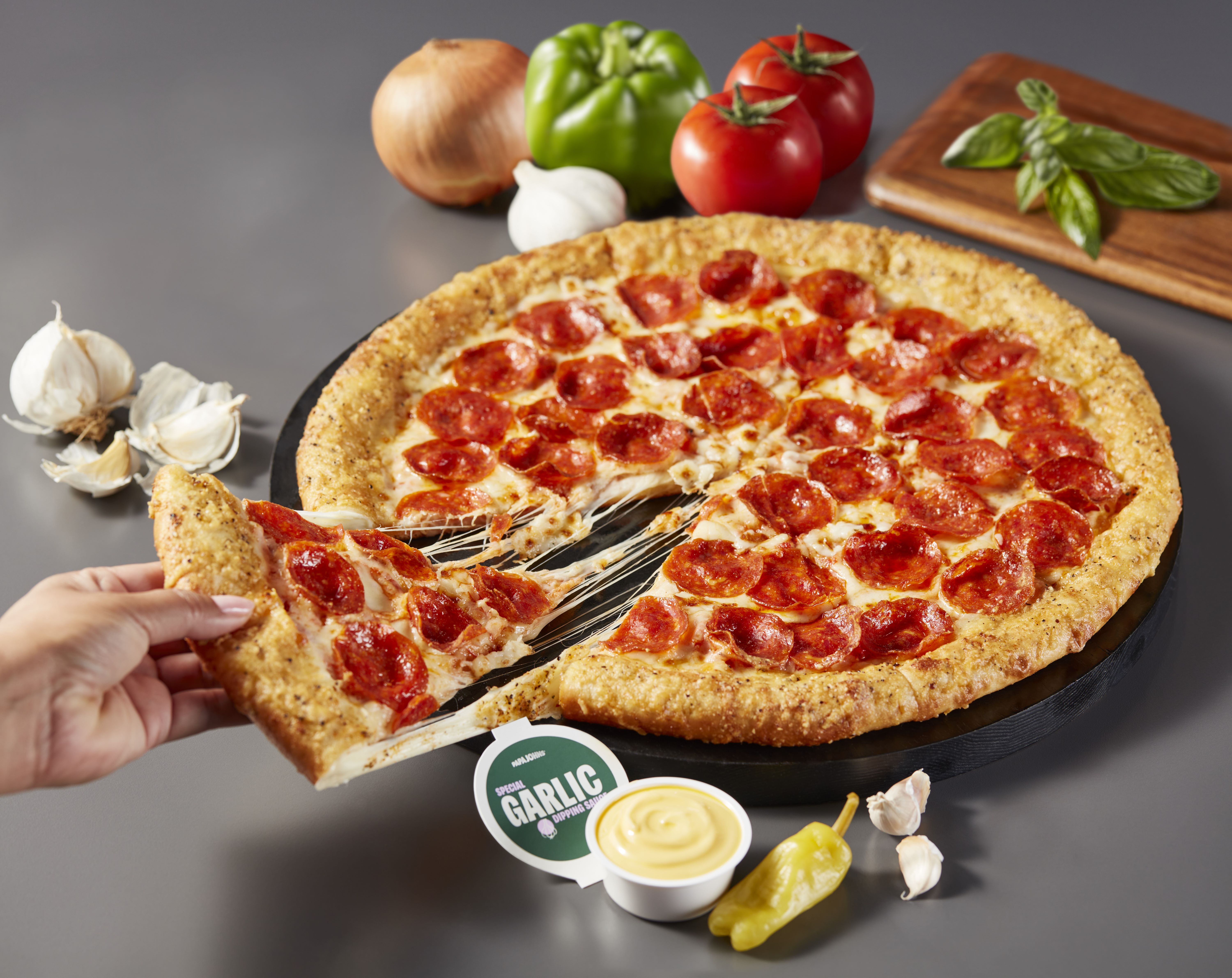 Papa John's new Epic Pepperoni-Stuffed Crust Pizza