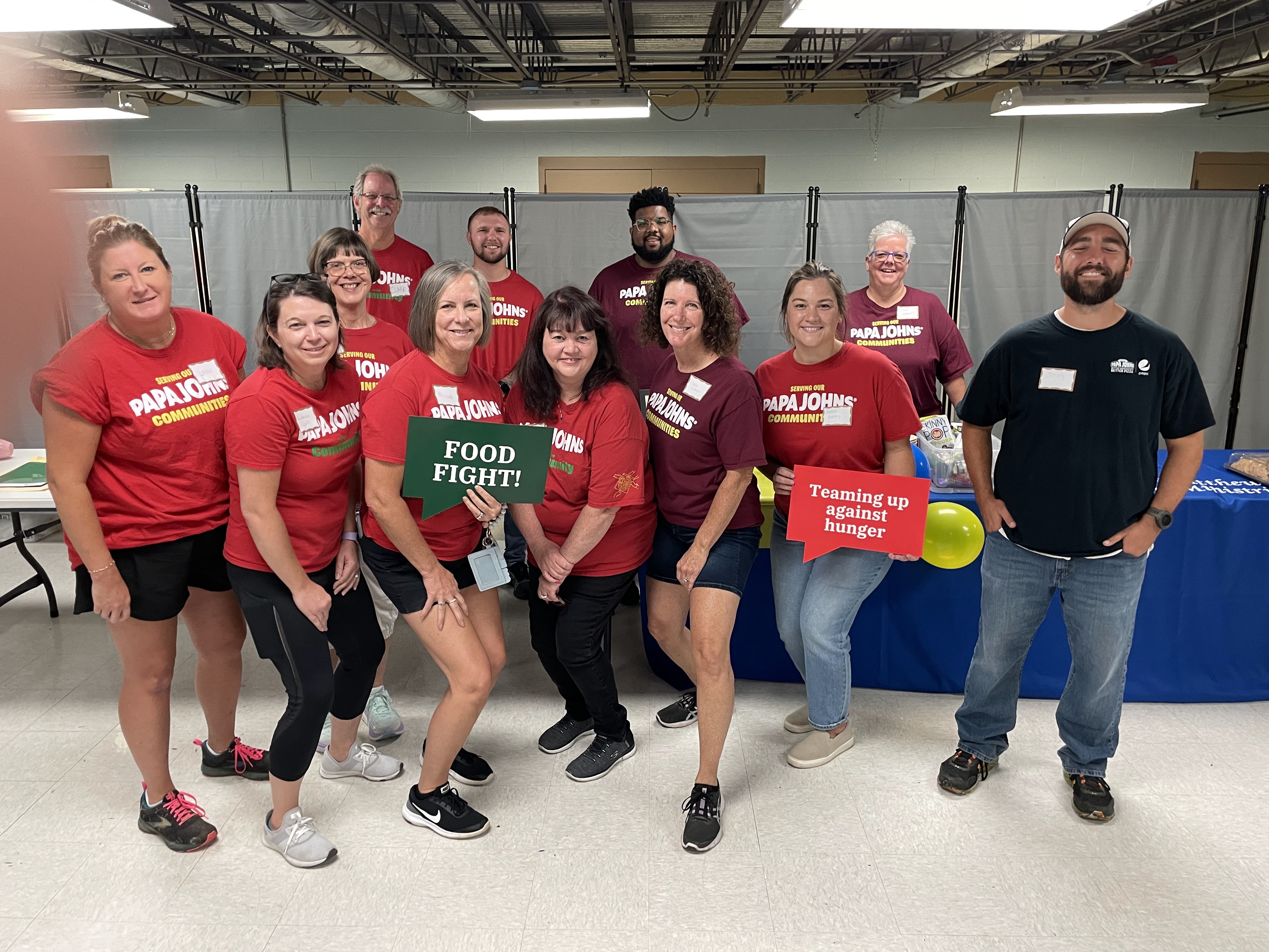 Louisville team members participated in Dare to Care’s National "Food Fight" Volunteer Day 