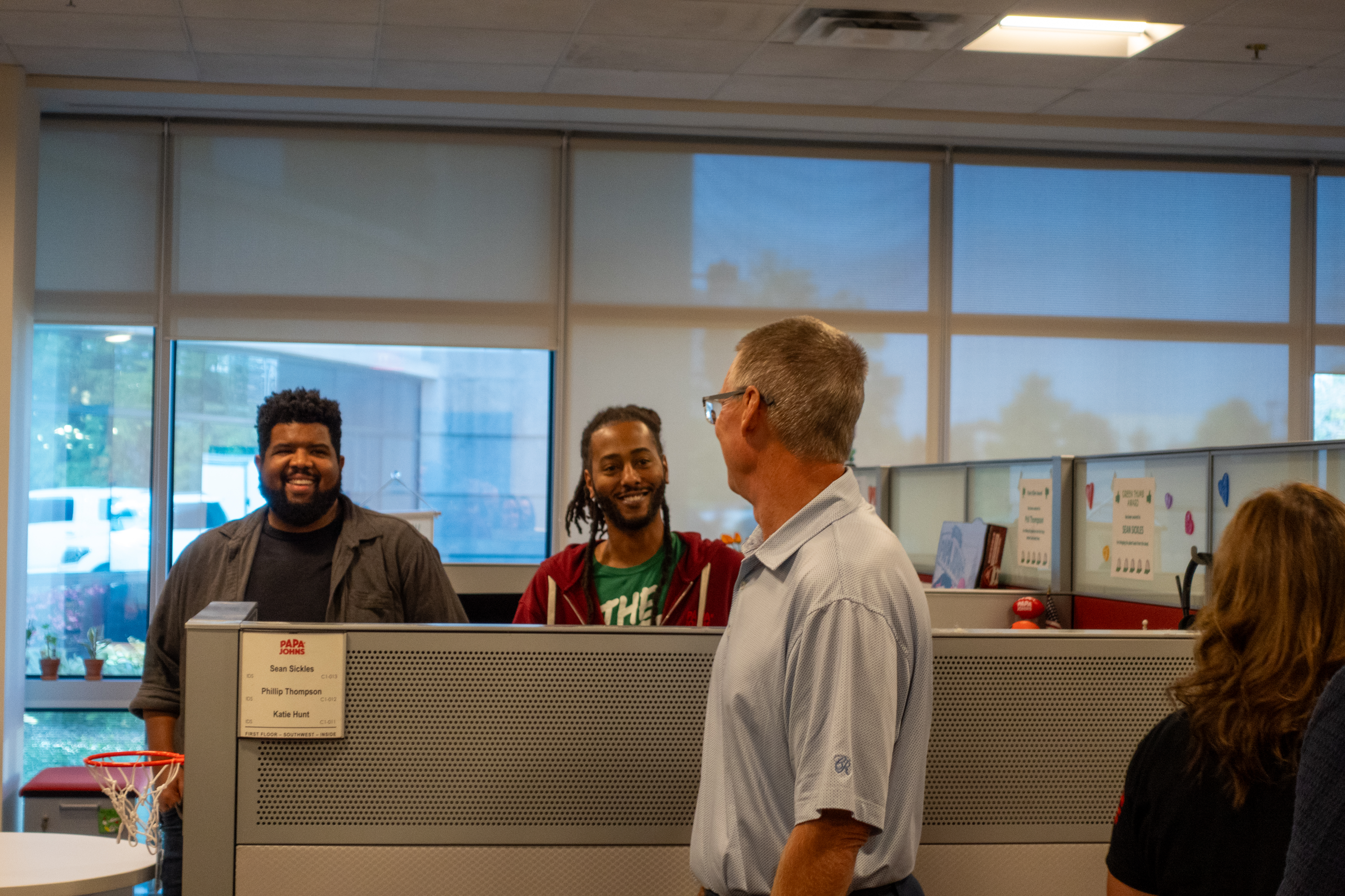 Todd Penegor tours Restaurant Support Center - Louisville