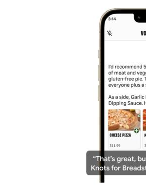 A photo of a phone being used to order Papa Johns pizza