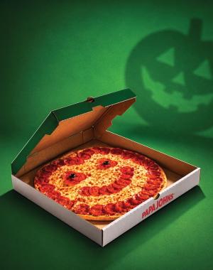 Papa Johns Jack-o-Lantern Pizza