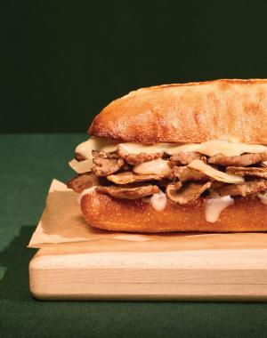 Steak and Mushroom Sandwich