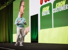 Kevin Vasconi speaks at Papa Johns Franchisee Conference 2025