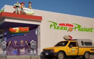 Rendering of Papa Johns Pizza Planet in Los Angeles
