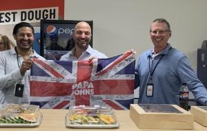 Todd Penegor visits the Papa Johns Milton Keynes Restaurant Support Center