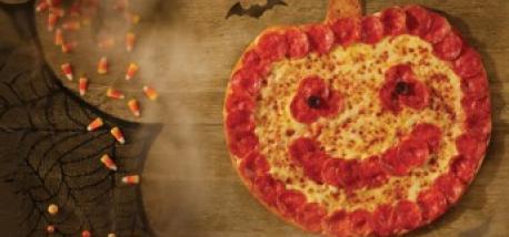 Jack-O'-Lantern Pizza