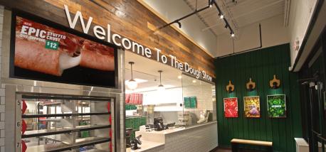 Interior of Papa Johns Restaurant